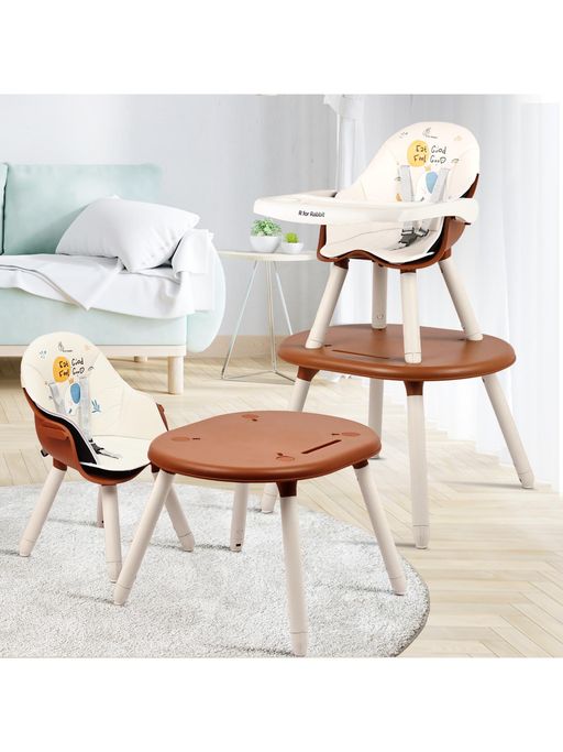 R for Rabbit Cherry Berry Tusky Brown High Chair