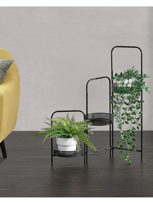 Homesake Metal Plant Stand with 3 Tier Flower Pots