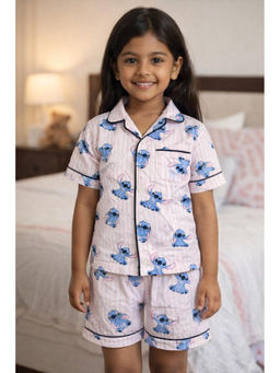 Fairies Forever - Premium Cotton Stitch Night Shirt With Shorts