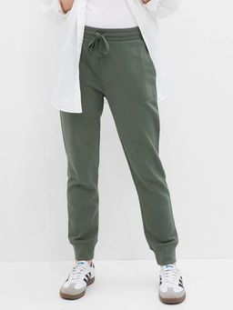 GAP - Women Olive Slim Fit Mid-Rise Joggers