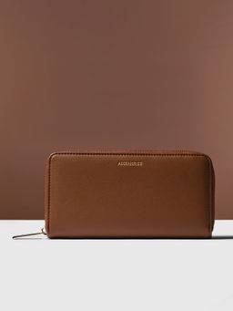 Accessorize London - Womens Brown Zip Around Wallet