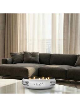 SEVA HOME - Dil Se Medley Scented CandleSilver,35-Hour Burn, Luxury Festive Gifting