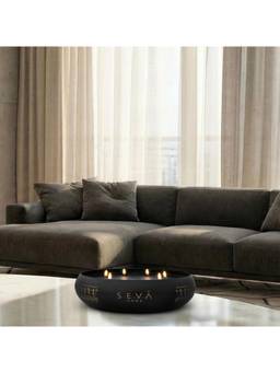 SEVA HOME - Dil Se Medley Scented CandleBlack, 35-Hour Burn, Luxury Festive Gifting