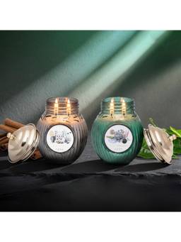 SEVA HOME - Ode To India Collection Candle Darjeeling & Kochi Fragrance Gift Box-2 PCs
