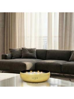 SEVA HOME - Medley Candle - Bloom (Gold) - Large Luxury Gifting Premium Soy Wax