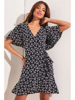 Lipsy - Print Wrap Mini Dress