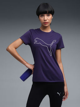 Puma - Purple Train All Day Logo Training T-Shirt