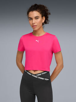 Puma - Pink Train All Day Crop Training T-Shirt