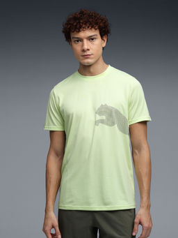 Puma - Green Train All Day Big Logo Training T-shirt