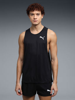 Puma - Black CROSS THE LINE Quick-Dry Running Tank