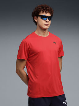 Puma - Red Train All Day Poly Texture Training T-shirt