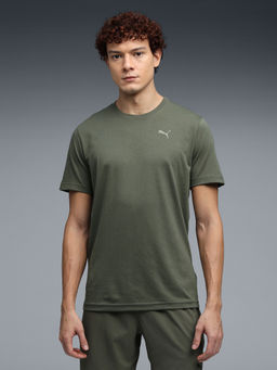 Puma - Green Graphic Print Training T-shirt