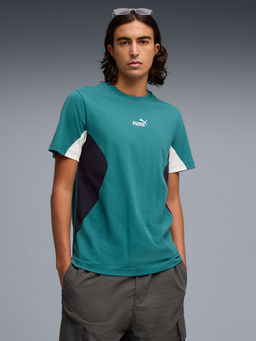Puma - Green Essentials Block Crew Neck T-shirt