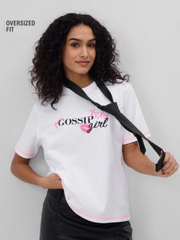 The Souled Store - Gossip Girl Xoxo White T-Shirt
