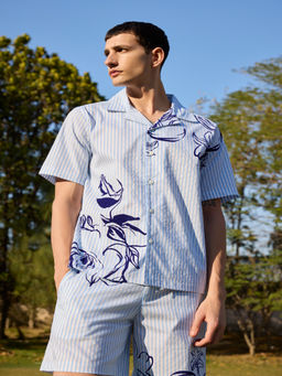 Muvazo - Rosette Stripe Shirt