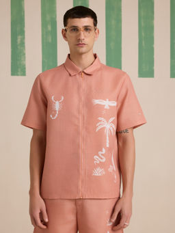 Muvazo - Verano Printed Linen Shirt