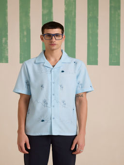 Muvazo - Flora Wave Linen Shirt
