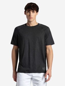 Jockey - MV53 Men Microfiber Fabric Round Neck Half Sleeve T-Shirt - Black Melange