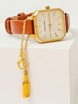 Pipa Bella by Nykaa Fashion - Silver-Plated Beer Bottle Watch Charm