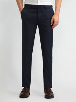 Arrow - Checked Blue Polyester Trousers