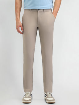 Arrow Sports - Solid Beige Nylon Trousers
