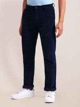 U.S. POLO ASSN. - Solid Blue Cotton Trousers