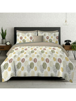 LANE LINEN - White Symphony Cotton Bedsheet with 2 Pillow Covers