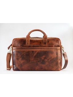 PICCO MASSIMO - Brown Formal Executive Bag - Laptop Handbag with Convenient Storage