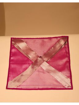 Fabindia - Pink Silk Sari Pouch