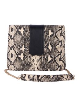 The Purple Sack - Snakeskin Print Sling Bag