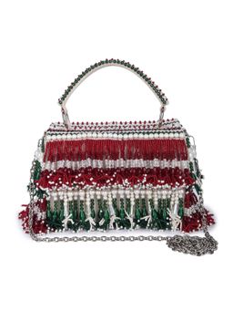 The Purple Sack - Ornamental Clutch with Detachable Chain