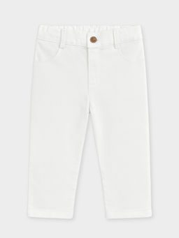 Mi Arcus - Solid White Corduroy Trouser