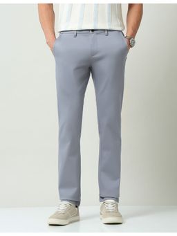 AD By Arvind - Grey Mid Rise Slim Fit Chinos