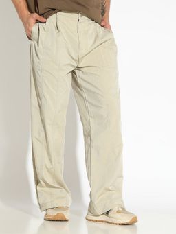 SHOWOFF - Edition Men Beige Pleated Pants