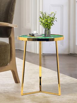 Metalsmith - Iron Coffee and Side Table For Living Room, Bedroom, Home and Office