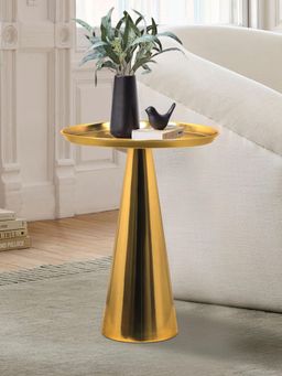 Metalsmith - Stainless Steel Golden Side Table For Living Room, Home and Office
