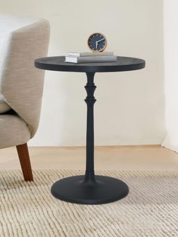 Metalsmith - Iron and Mango Wood Coffee and Side Table For Living Room, Home and Office Black