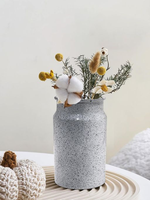 Metalsmith Iron Metal Speckle Finish Flower Vase For Home Decor Iron Vase