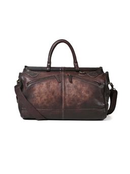 ART N VINTAGE - Drifter Real Leather Brown Duffle Bag
