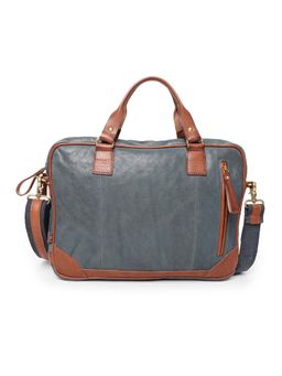 ART N VINTAGE - Winger Real Leather Blue Color Laptop Bag