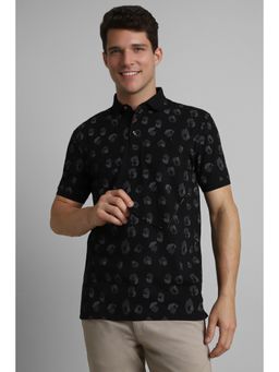 Simon Carter - Black Printed Polo T-Shirt