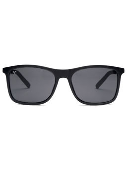 SunVoir - Polycarbonate Sunglass UV 400 Black Lens Men & Women Square Sunglasses - SUNVOIR-012-C1