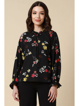 Allen Solly - Women Black Print Casual Top