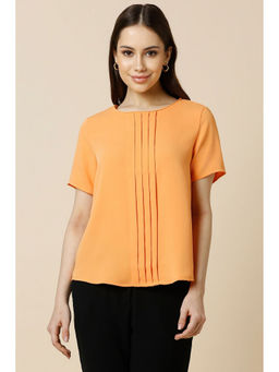 Allen Solly - Women Orange Solid Casual Top