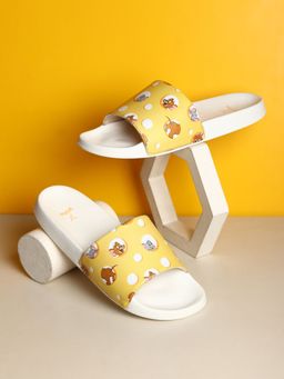 Yoho - Women Tom and Jerry 004 Sliders Iconic Yellow