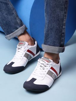 LIBERTY - Gliders LB09-52 Casual Lacing Sneakers For Men - White