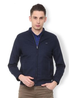 Van Heusen - Blue Wool Blend Full Sleeves Jacket