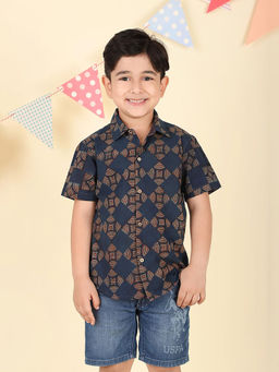 Fabindia - Cotton Dabu Printed Shirt