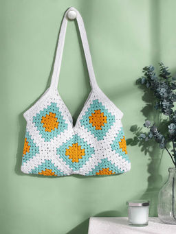 Magic Needles - Handmade Crochet Granny Square Bag - 2655 (M)