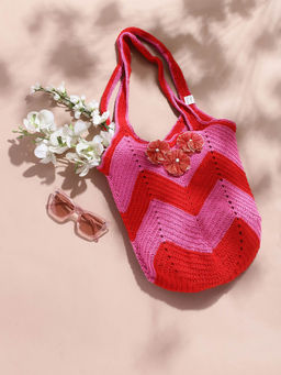 Magic Needles - Handmade Crochet Hobo Market Bag - 2785 (M)